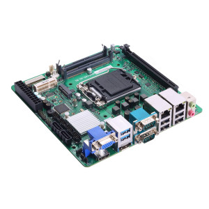 Axiomtek MANO540 Mini ITX Motherboard, 9th/8th Gen Intel Core i7/i5/i3, H410 chipset, 7 USB, up to 64GB memory